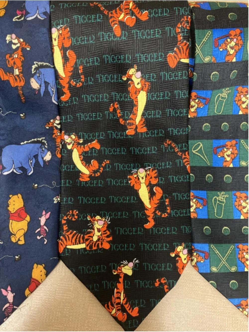 Lot Of 4 Winnie The Pooh Men's Neck Ties